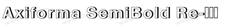 Axiforma SemiBold Re字体转换